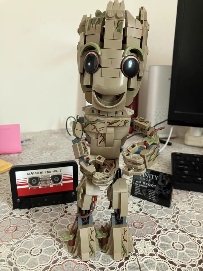 乐高76217来袭亲手打造银河护卫队的萌新成员格鲁特