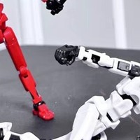 多关节可动3D打印人偶萝卜小机器人手办模型儿童积木拼装玩具男孩