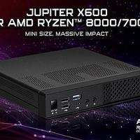 电脑展丨华擎发布Jupiter X600 系列迷你主机，超薄机身、支持锐龙8000G系列