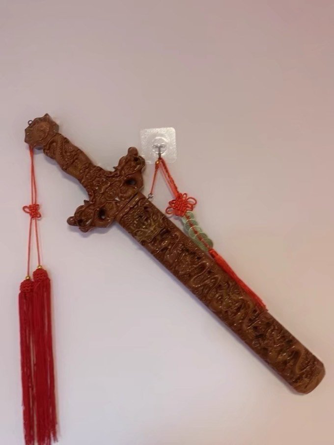 纯手工的桃木剑法器