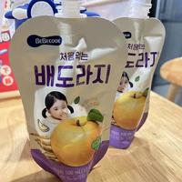 韩国BEBECOOK婴幼儿桔梗梨汁儿童果汁无添加6个月+宝宝饮料饮品
