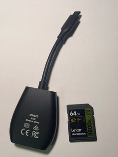 雷克沙USB-C 读卡器 支持UHS-II存储卡