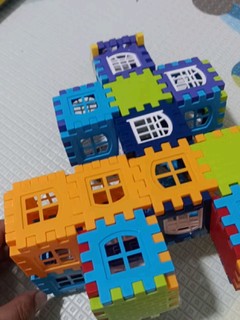 奥贝比（AOBEIBY）积木儿童男孩拼装撘房子积木玩具拼插大颗粒女孩六一儿童节礼物