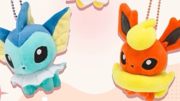 宝可梦Pokémon 毛绒挂件：软糯糯玩偶系列 —— 仙子伊布、水伊布、火伊布