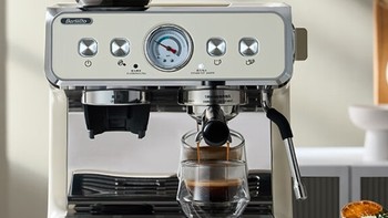 百胜图 研磨一体半自动咖啡机BAE02：独立系统，双核驱动