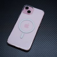 粉粉的手机，搭配透明的壳，真真挺好看！