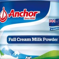 安佳（Anchor）高钙高蛋白全脂奶粉900g罐装男士女士学生成人奶粉新西兰进口奶源