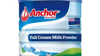 安佳（Anchor）高钙高蛋白全脂奶粉900g罐装男士女士学生成人奶粉新西兰进口奶源