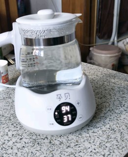 孕贝恒温水壶婴儿调奶器1.3L大容量冲奶器家用玻璃电热水壶养生壶