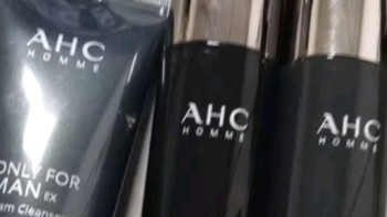 AHC 男士套装男士护肤品礼盒洗面奶洁水乳补水保湿学生男女士 AHC男士水乳三件套
