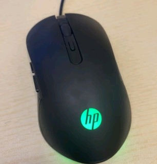 惠普（HP）鼠标有线电竞游戏鼠标笔记本台式男女生办公电脑RGB灯效LOL吃鸡外设CF黑色轻音