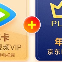 腾讯视频VIP年卡+京东PLUS年卡，12个月超值优惠！