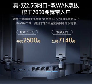 中兴问天BE7200Pro+ wifi7路由器