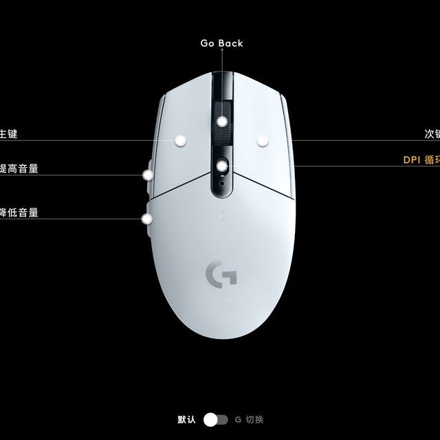 罗技G304白色购后晒