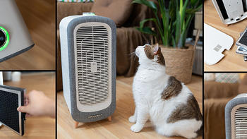 解决养猫家庭遇到的毛发、异味、病菌难题，舒乐氏SoleusAir宠物精灵空气净化器C01评测体验