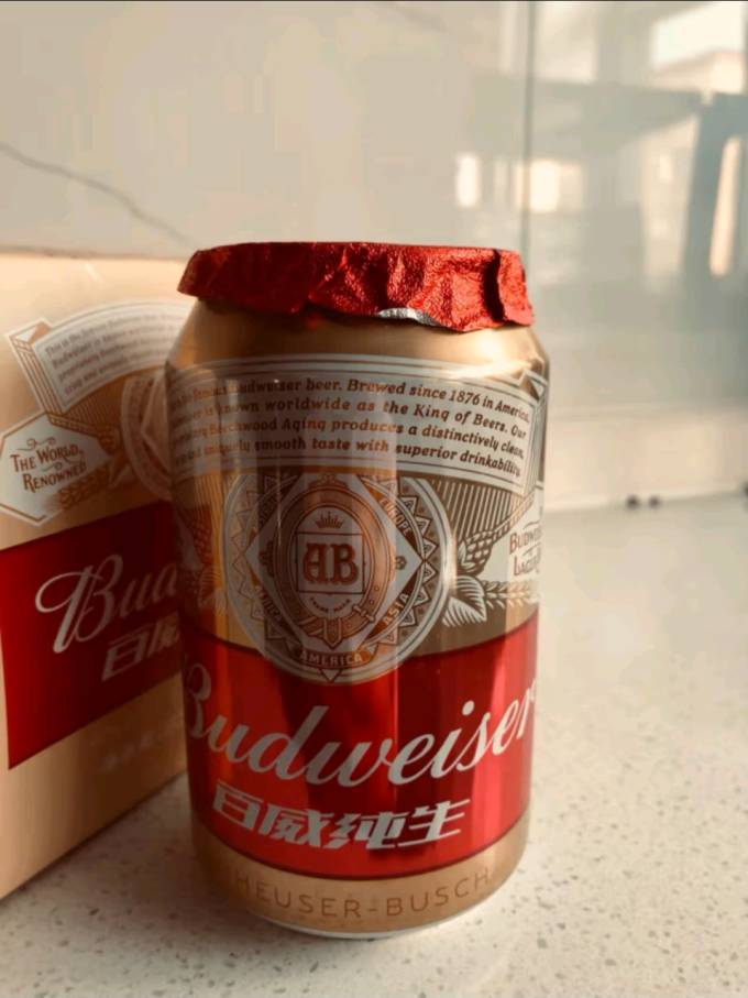 这口感绝了!百威纯生!