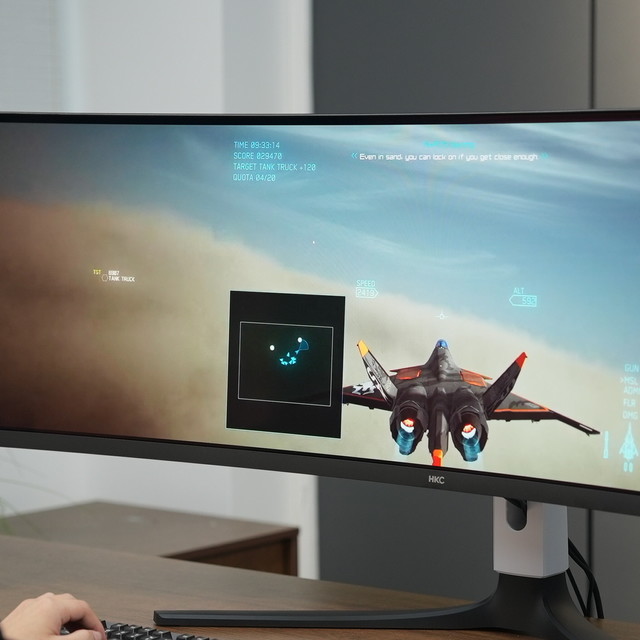 HKC GS49UK评测：双2K+240Hz QD-OLED震撼视野，你的新时代超宽巨幕电竞显示器