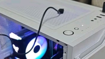 纸上装机大王！爱国者（aigo）JV13白色 电脑台式主机箱 桌面matx小机箱