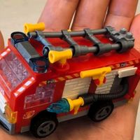 俐智（Loz）微颗粒积木拼装儿童玩具汽车飞机模型送男女孩生日礼物8620消防车