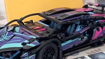 兰博基尼积木益智儿童礼物拼装模型遥控汽车男孩玩具赛车2024新款