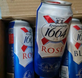 kronenbourg 1664双口味混合装500ml*18罐(白9罐+桃红9罐)精酿啤酒整箱装于适同款