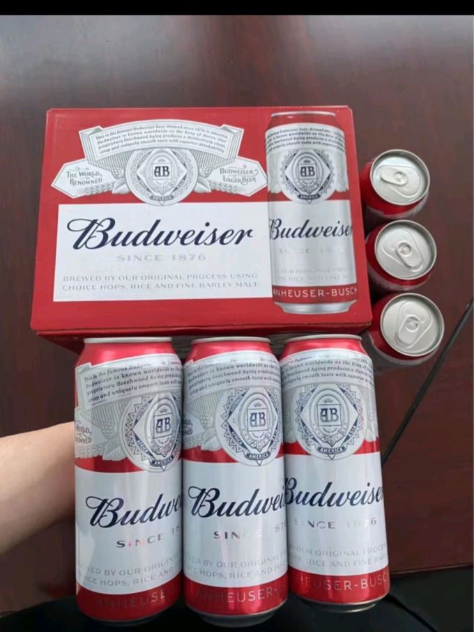百威啤酒budweiser百威啤酒500ml12罐原装整箱拉格红罐系列黄啤新日期