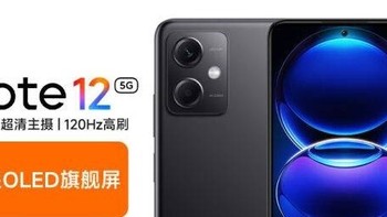 小米（MI）Redmi Note12 5G 120Hz OLED屏幕  骁龙4移动平台 5000mAh长续航 8GB+256GB子夜黑 