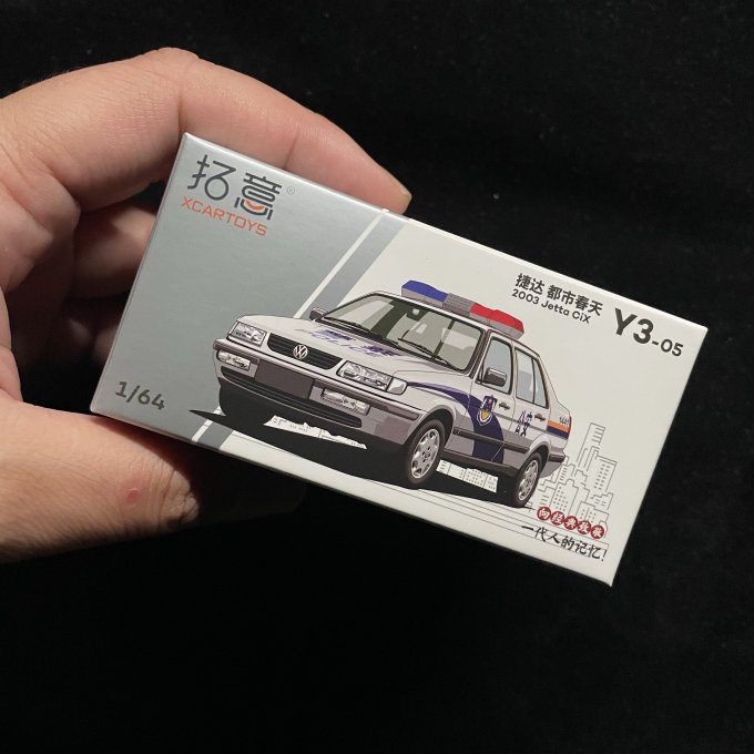 64微缩模型合金汽车模型捷达都市春天警车￥59