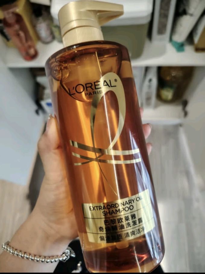 欧莱雅奇焕垂顺精油洗发水大金瓶洗发露660ml柔顺无硅油