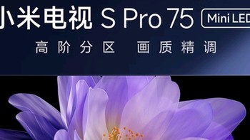 小米小米电视 S Pro 75英寸 Mini LED 2200nits 1152分区 4GB+64GB 小米澎湃OS系统 液晶电视机