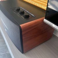 漫步者（EDIFIER）D12 2.0声道 一体式桌面立体声音响音箱 木质电脑音响 蓝牙音箱