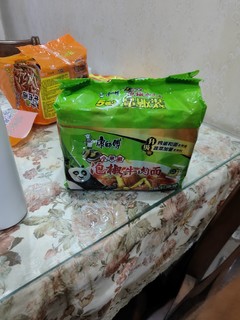 口味很不错的康师傅泡椒牛肉面