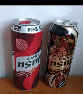 乌苏啤酒双口味混合装 （白啤500ml*9罐+红500ml*9罐）非原箱整箱装