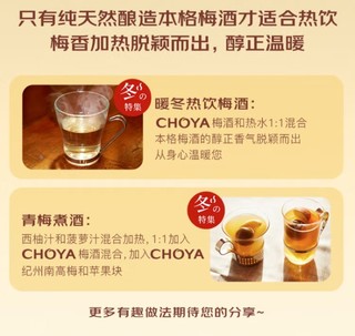 CHOYA俏雅蝶矢：进口青梅酒，微醺小酌的理想之选