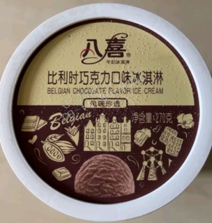 八喜冰淇淋 珍品系列比利时巧克力口味 270g*1桶 小杯装 冰淇淋