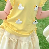 618购后晒~女童花苞裙套装：2024夏季新款之时尚儿童服饰