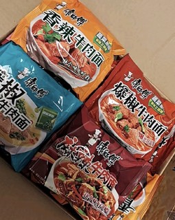 康师傅  方便面 经典爆椒牛肉 泡面袋装速食 五连包 85g*5包