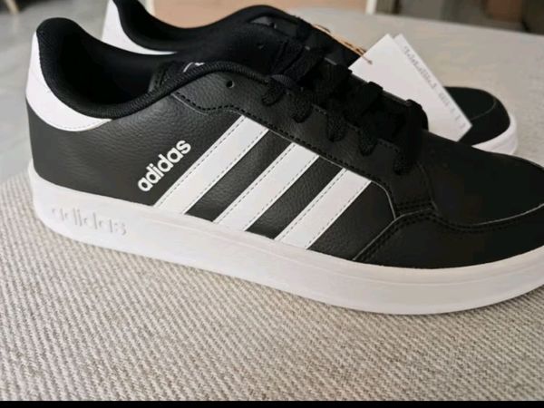 adidas BREAKNET休闲网球文化板鞋男子阿迪达斯官方轻运动 黑色/白色 40