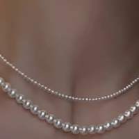 💍施家新款珍珠项链，小众双层设计，美到窒息💫