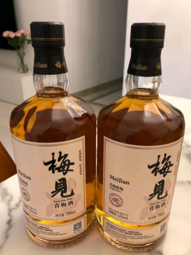 梅见 白梅见 经典原味 青梅酒 12度 750ml 单瓶装 礼盒 微醺果酒