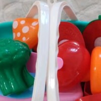 尚美贝贝水果切切乐玩具儿童宝宝切蔬菜水果过家家玩具套装28件套手提菜篮