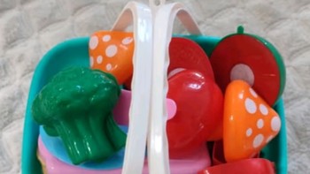 尚美贝贝水果切切乐玩具儿童宝宝切蔬菜水果过家家玩具套装28件套手提菜篮