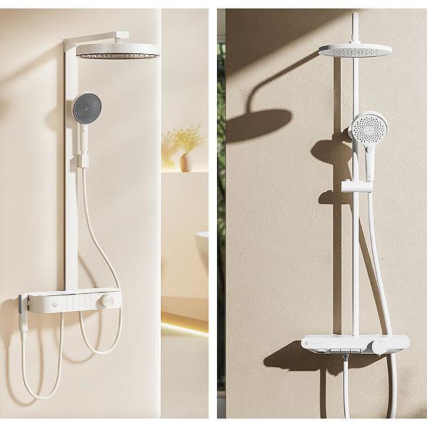 京造白天鹅恒温花洒对比小米S1