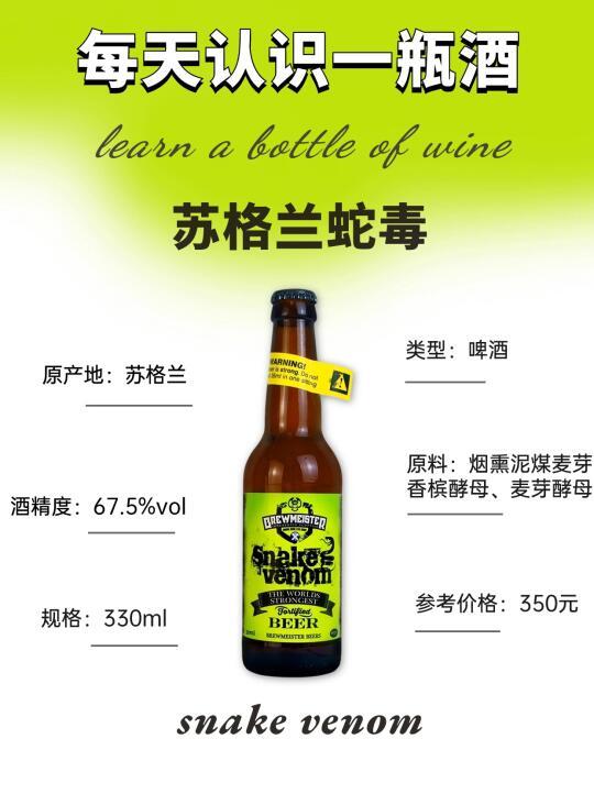 NO.158每天认识一瓶酒：苏格兰蛇毒