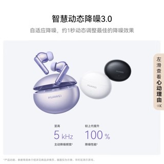 旗舰级降噪深度、智慧动态降噪3.0：HUAWEI 华为 FreeBuds 6i 耳机开启盲订