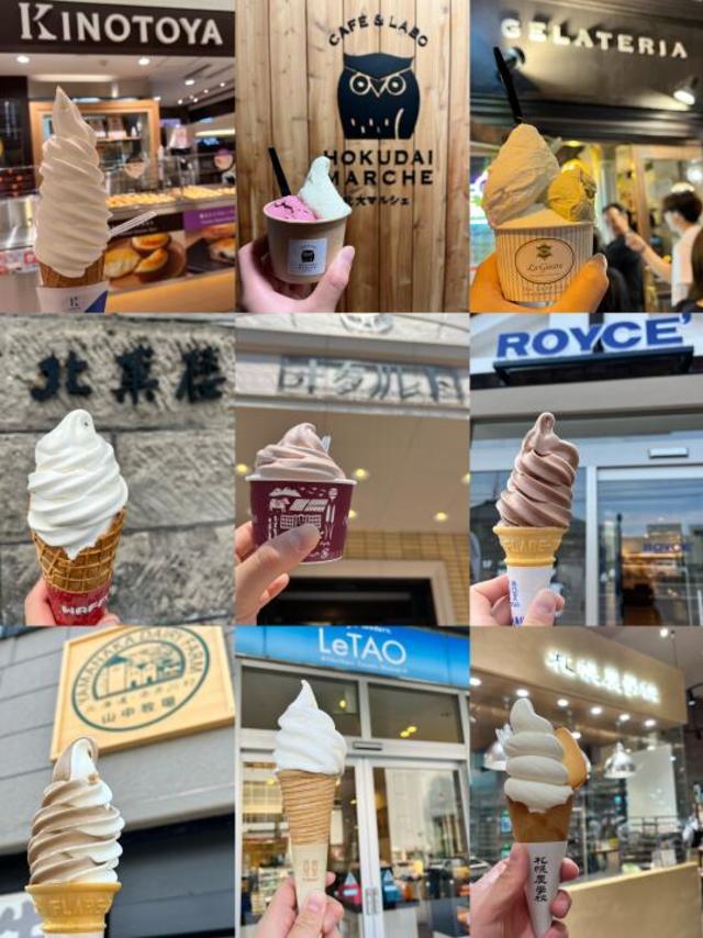 🇯🇵北海道9家冰淇淋测评🍦这三家必吃