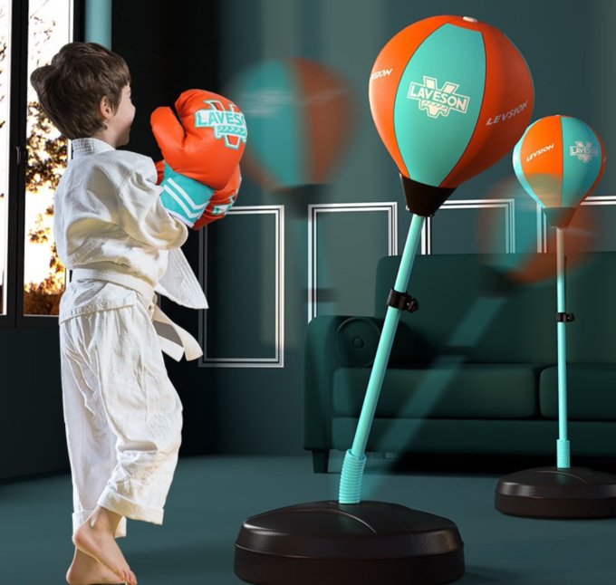 宏登(hongdeng)拳击速度球靶反应球儿童拳击训练器材不倒翁立式拳击