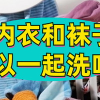 内衣和袜子可以一起洗吗？洗袜子的洗衣机哪款好？洗袜子神器推荐