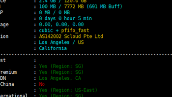 SurferCloud VPS：$32/月/4核/8GB内存/120GB RSSD硬盘/4TB流量/30Mbps端口/洛杉矶/台北/香港/伦敦/越南