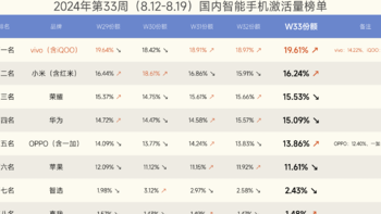 中国智能手机排名更新：小米第二，苹果第六，最强王者诞生！